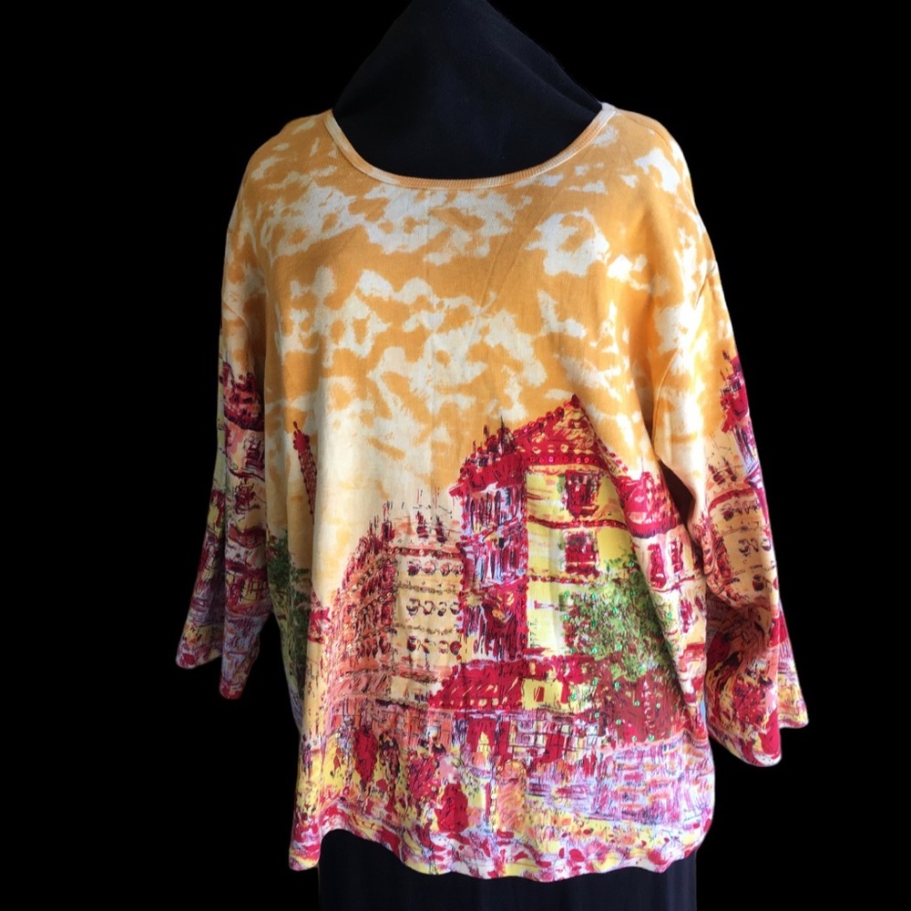 Vintage plus size long sleeve Paris shirt size 3X